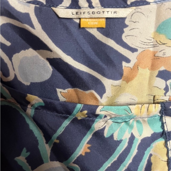 Leifsdottier • Maxi • Boho • Multi-Colors • Floral • Silk • Size 12 • Dress - Picture 15 of 16